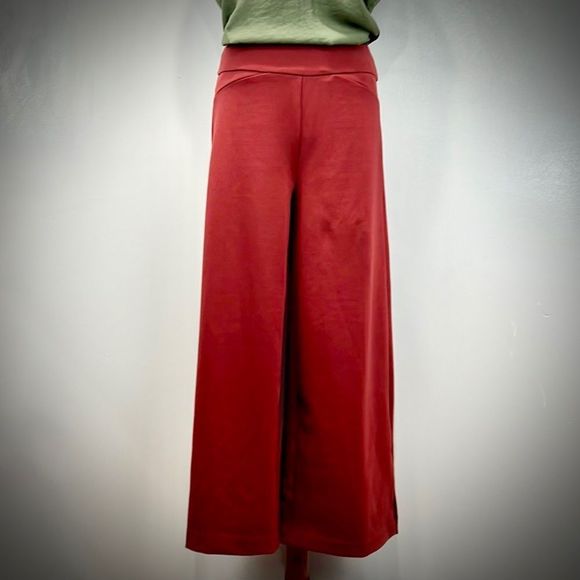7th Avenue Red Wide Leg Pants - Picture 1 of 10